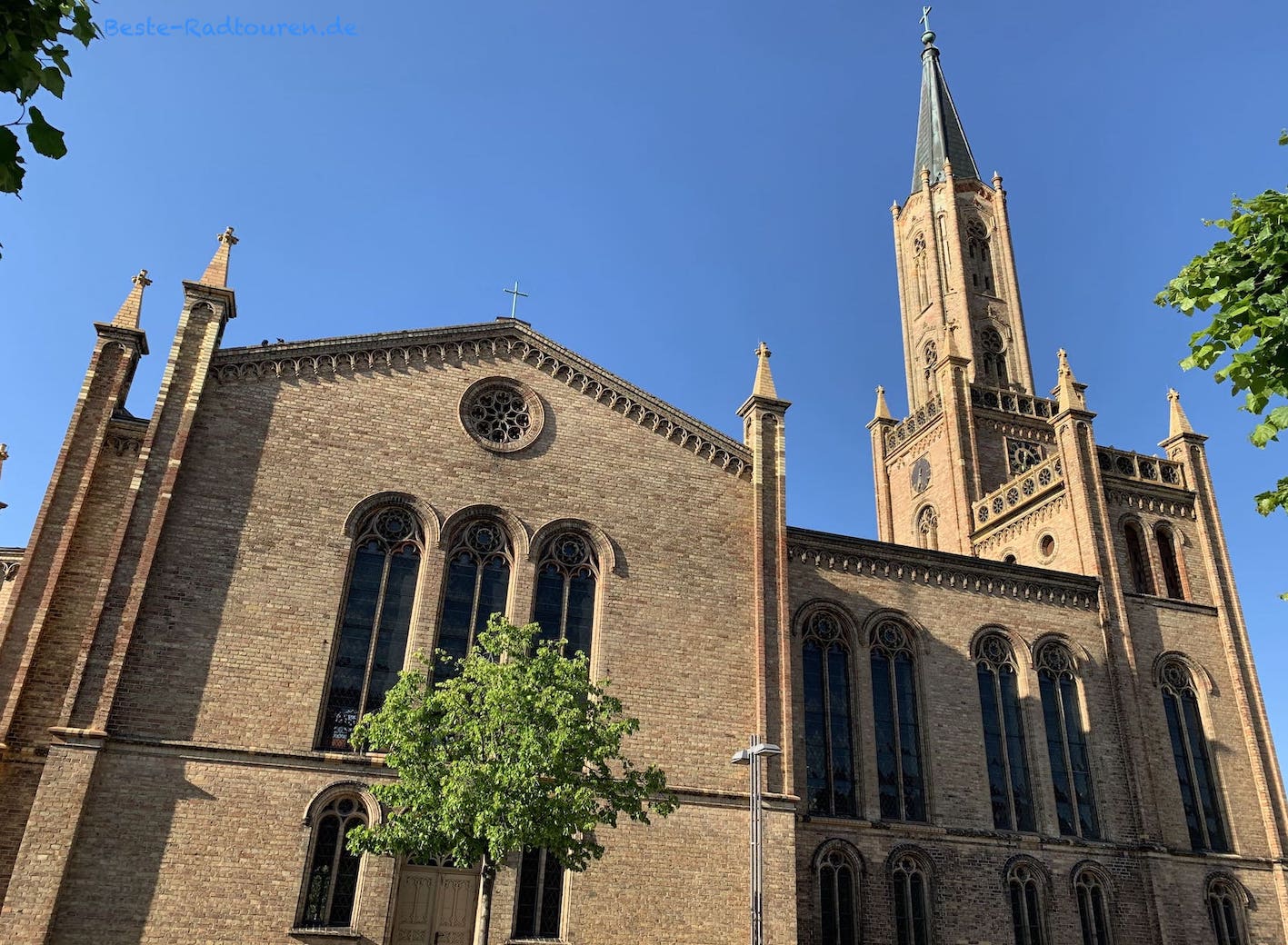 Evangelische Stadtkirche im Zentrum von Fürstenberg / Havel
