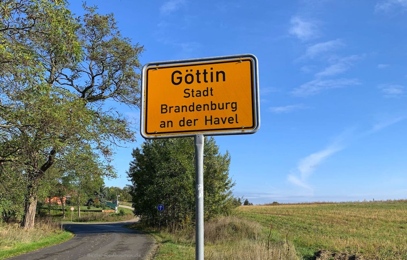 Dorf Göttin liegt ca 5 km südlich von Brandenburg