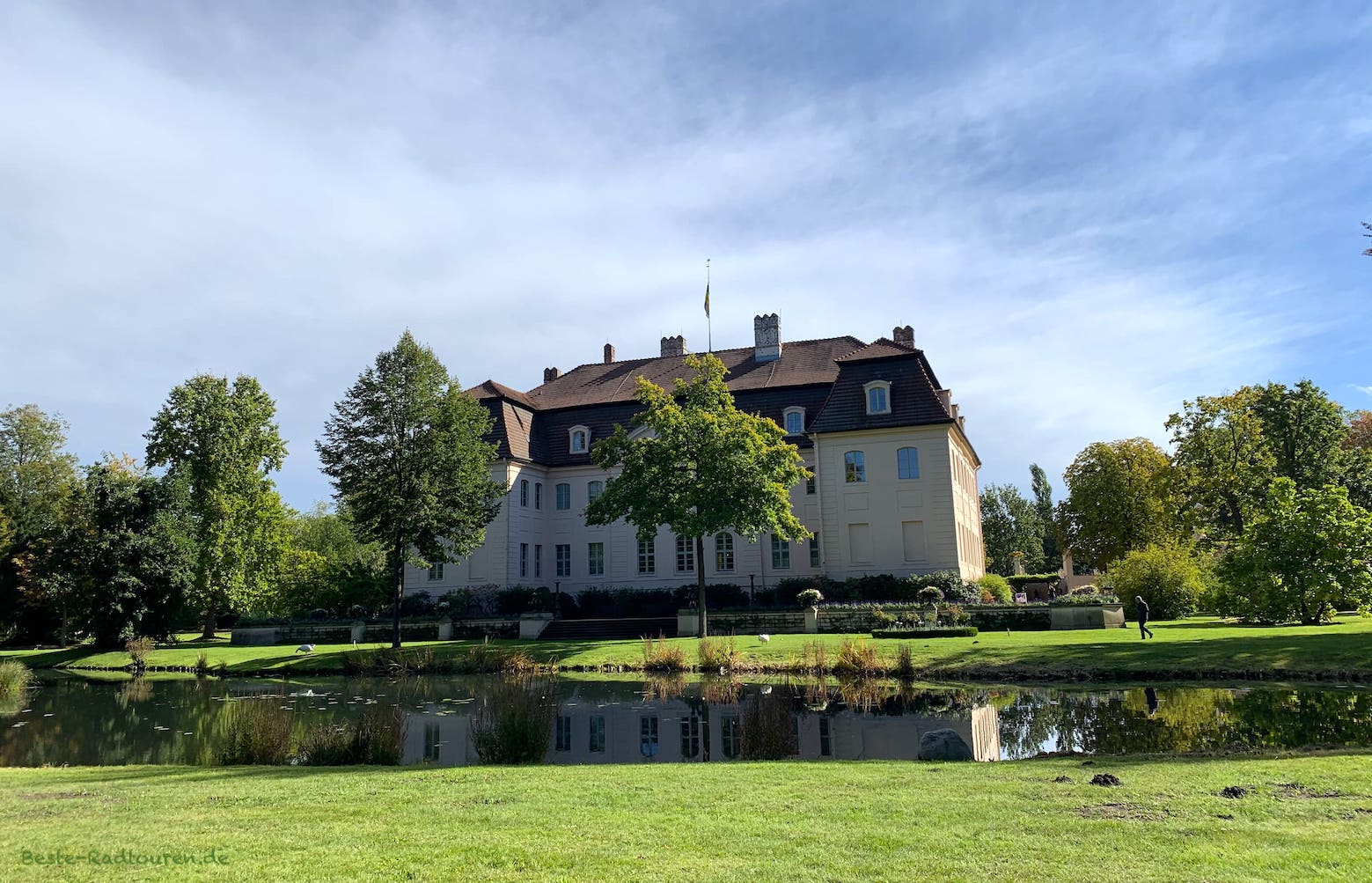 Foto von Schloss Branitz von hinten