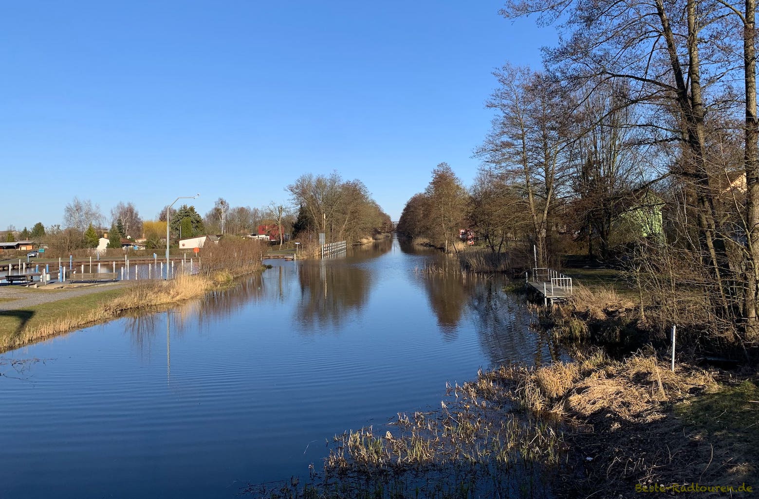 Finowkanal/ Langer Trödel in Liebenwalde, Foto von der Brücke