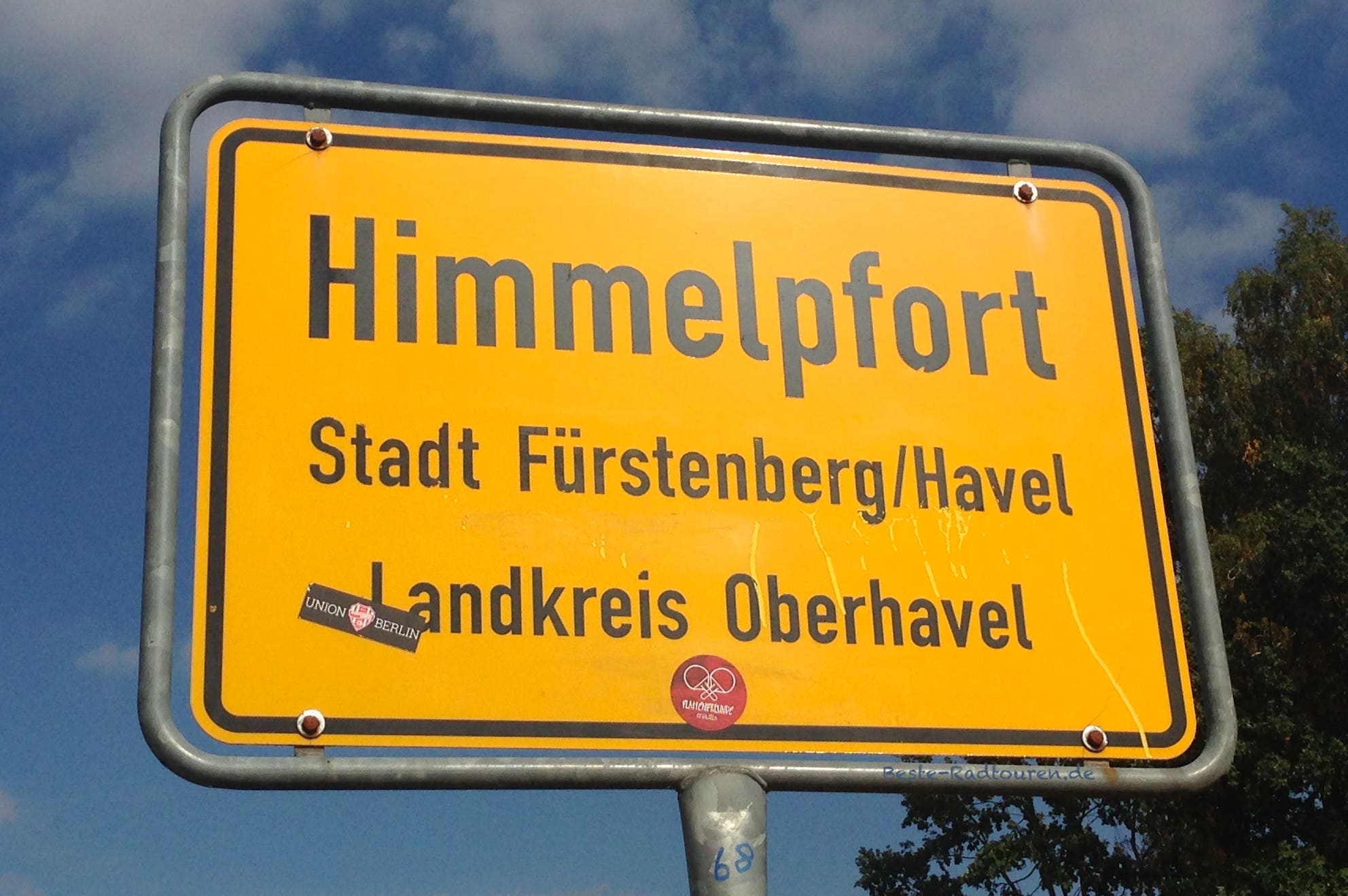 Ortsschild Himmelpfort (Fürstenberg / Havel)