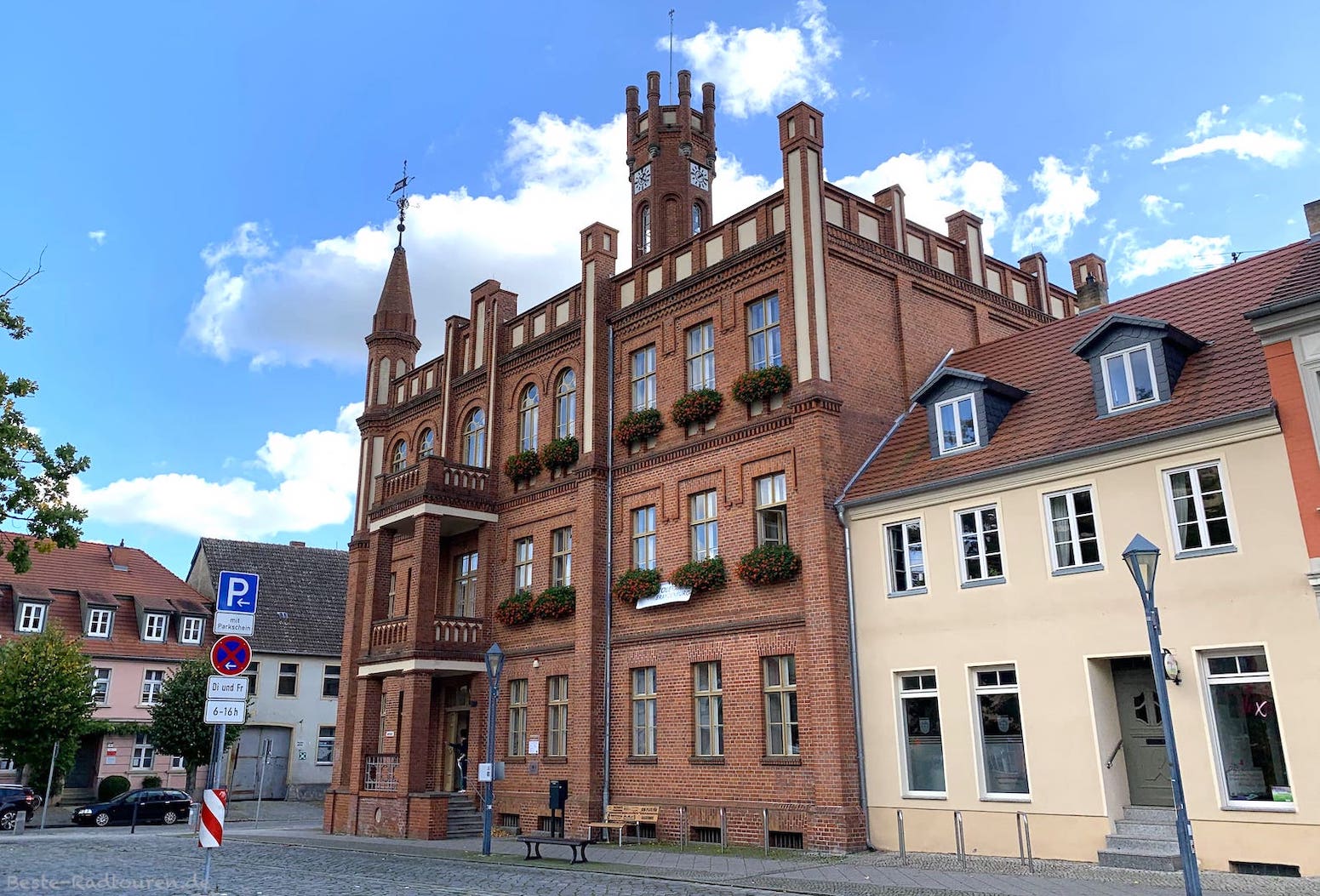 Rathaus Kyritz, Foto vom Westen her