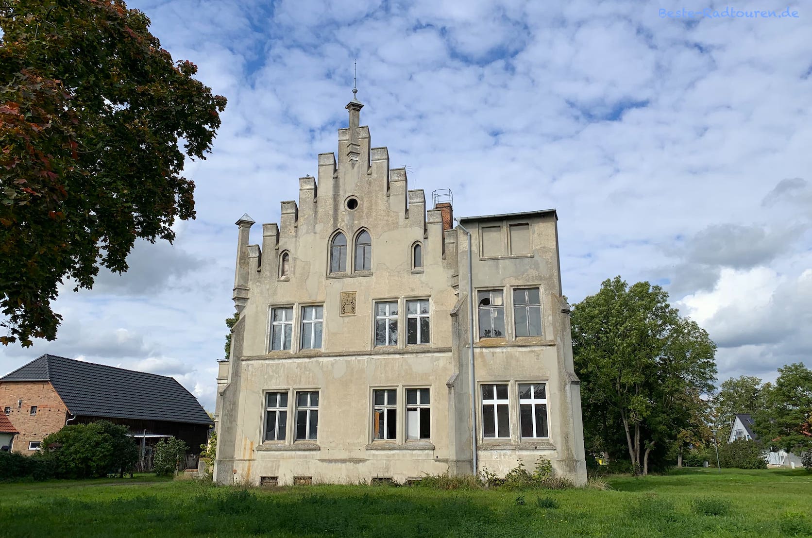 Schloss oder Herrenhaus Vietznitz, Wiesenaue, Havelland. Foto von vorn