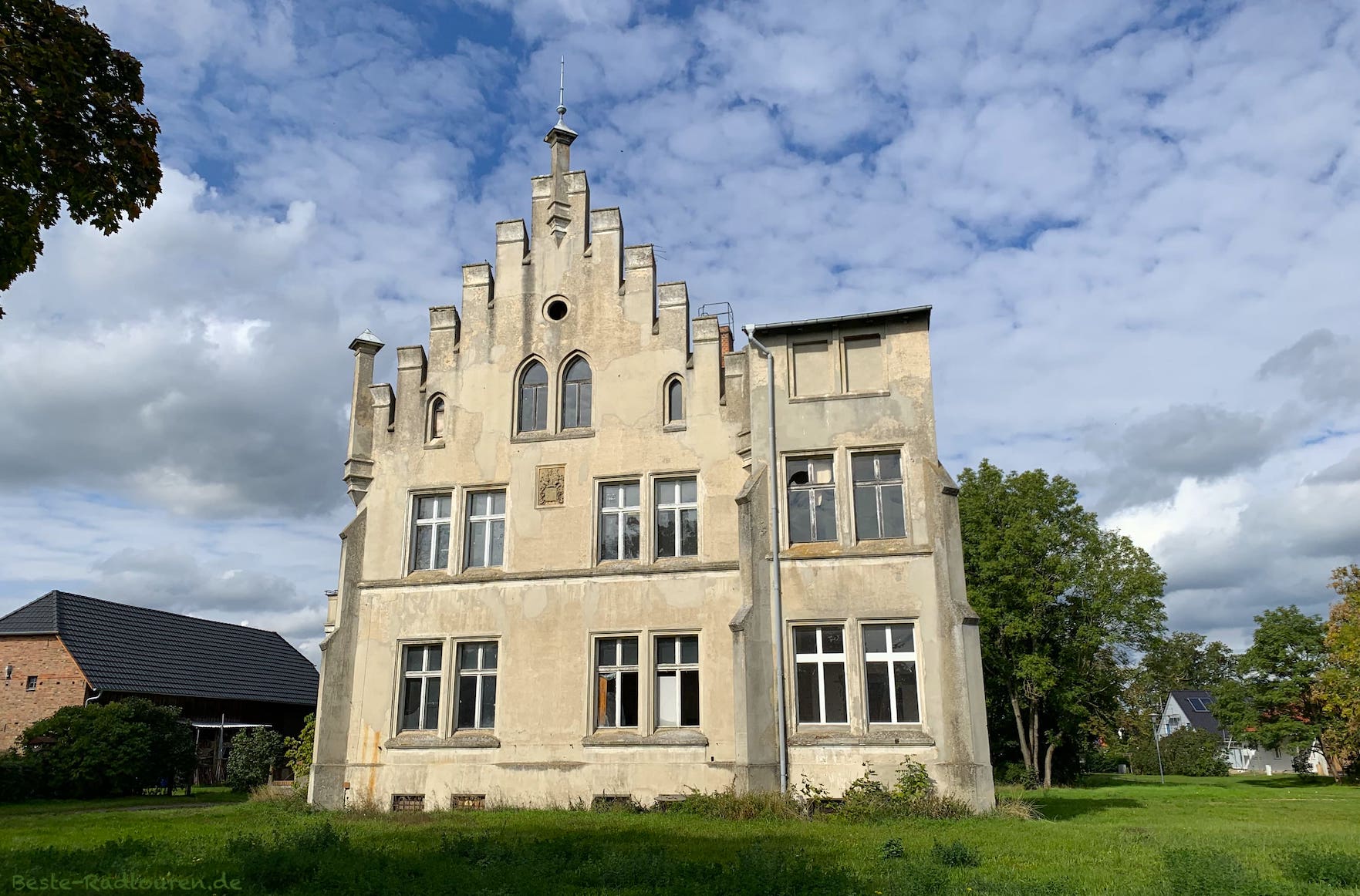 Schloss oder Herrenhaus Vietznitz, Wiesenaue, Havelland. Foto von vorn
