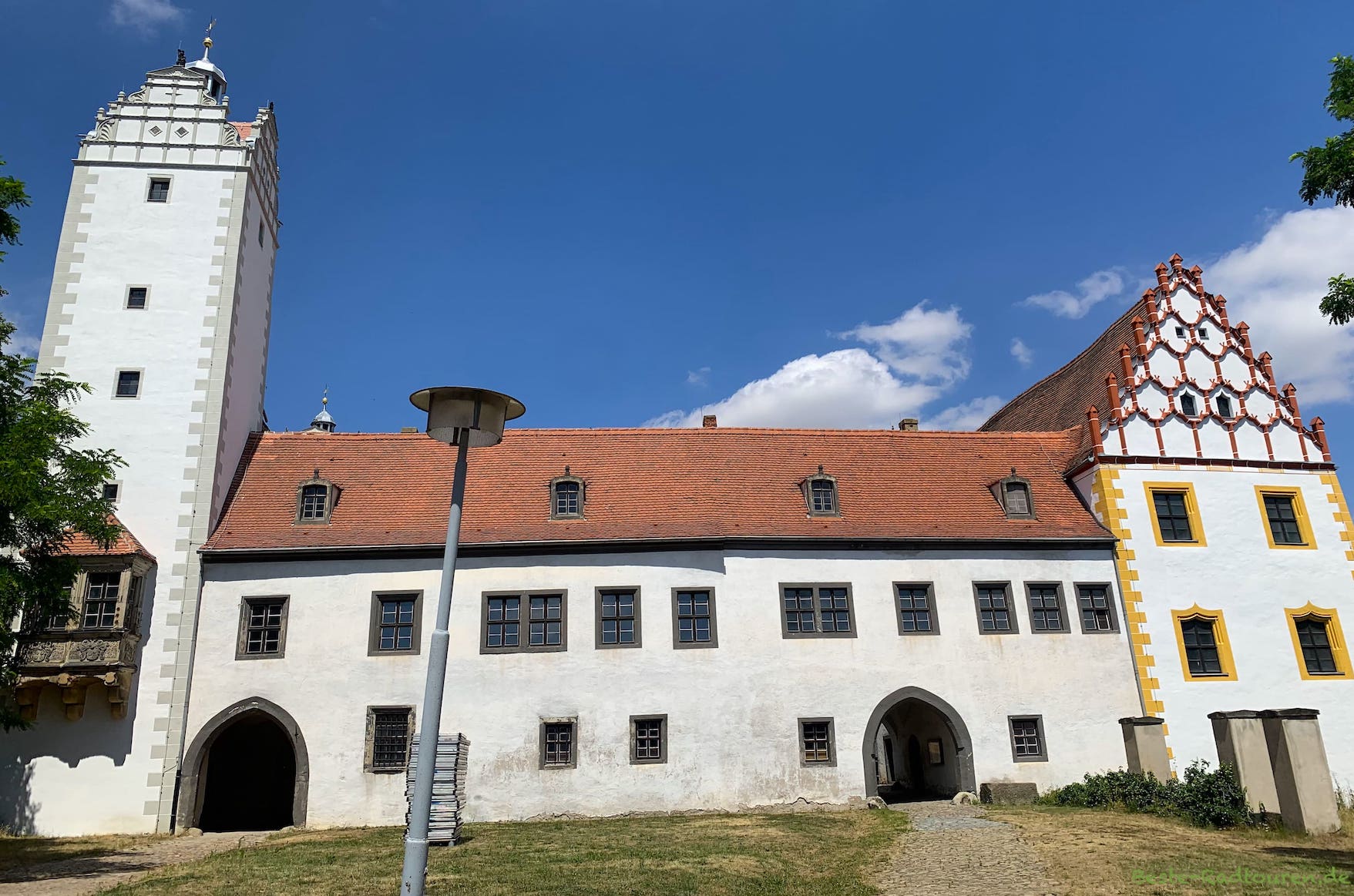 Burg Schloss Strehla (Elbe), Foto von außen