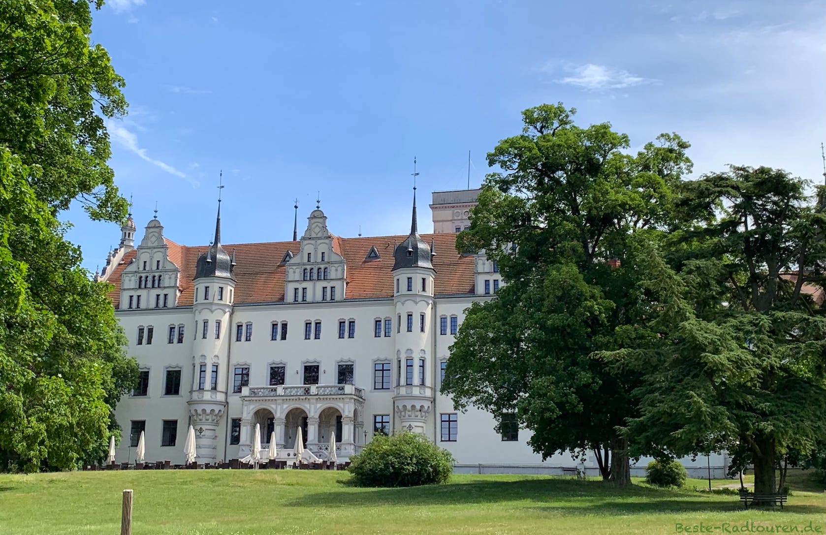 Schloss Boitzenburg, Foto vom Park aus