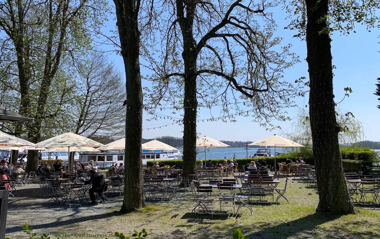 Biergarten in Bad Saarow am Ufer vom Scharmützelsee