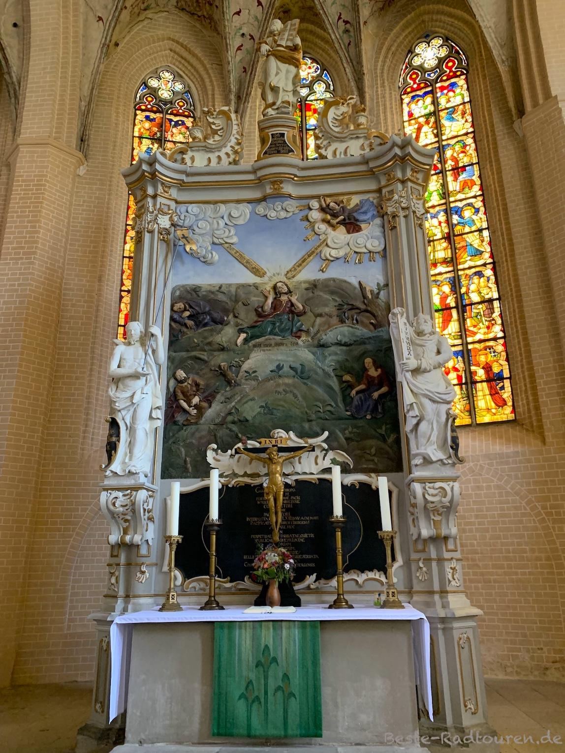 Altar in der Kirche St. Marien, Herzberg (Elster)