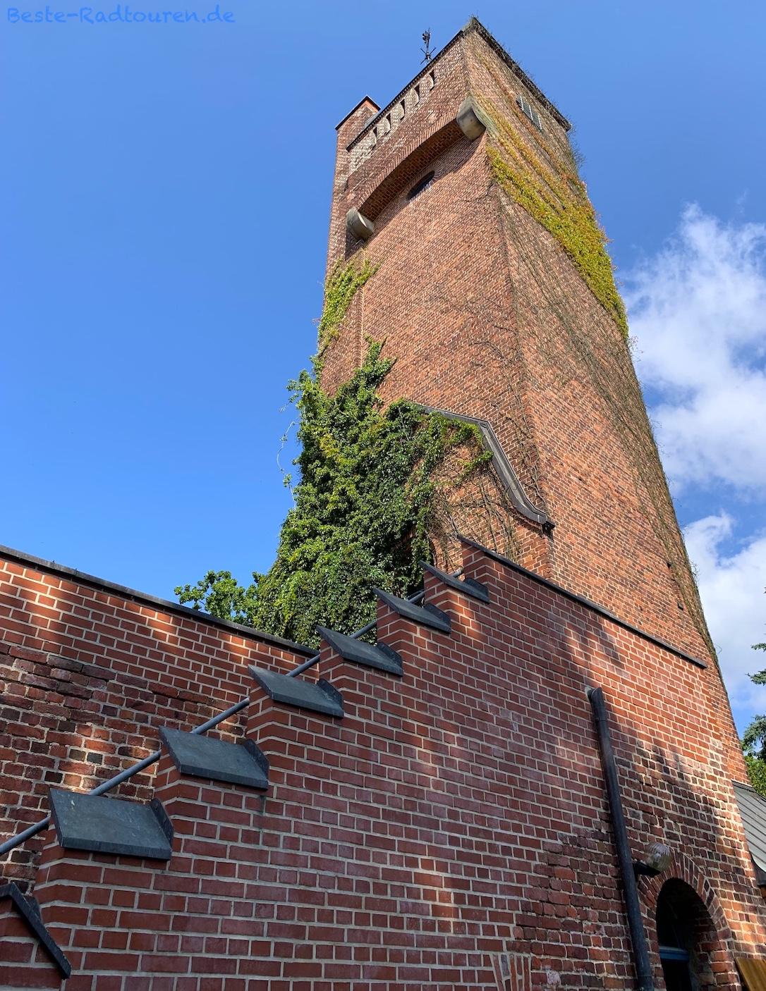 Wasserturm bzw Aussichtsturm Kehrigk (Storkow), Foto von unten