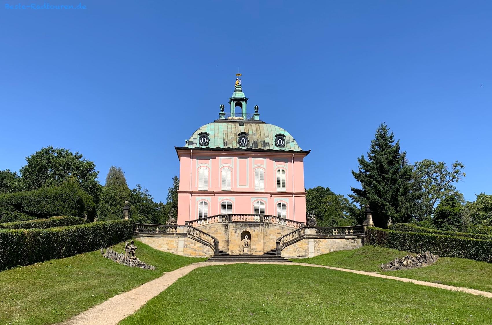 Foto von vorn: Moritzburg Fasanenschlösschen