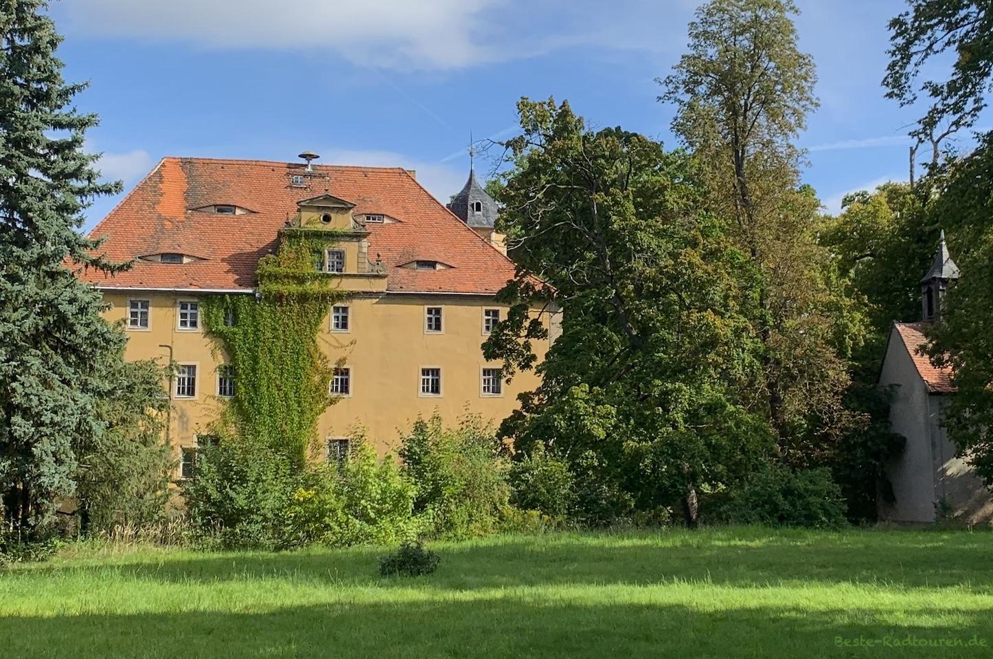 Foto vom Süden her: Schloss Zschorna (Thiendorf), Landkreis Meissen