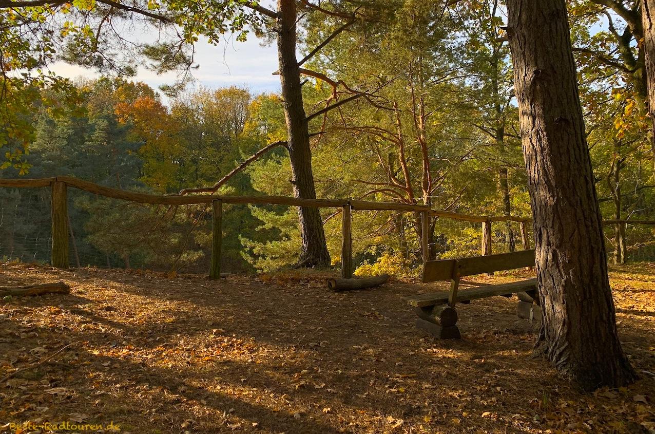 Aussichtspunkt / Aussichtsplateau am Kammweg über der Murellenschlucht