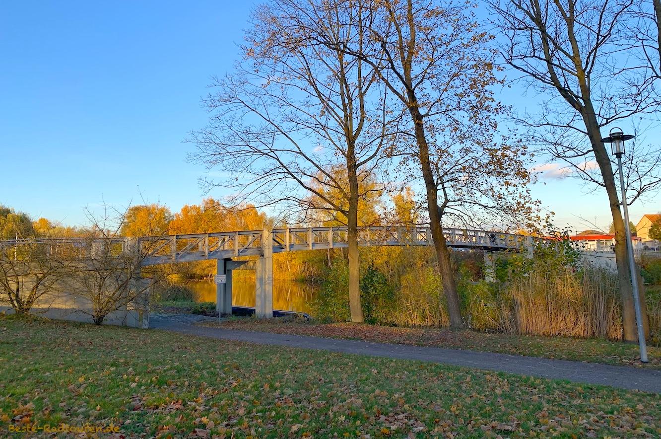 Foto vom Wanderweg aus: Havelpromenade Oranienburg, August-Wilhelm-Steg