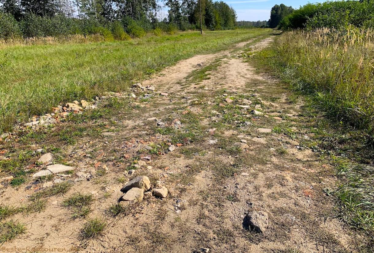 Rad-Wanderweg polnische Seite von Groß Bademeusel