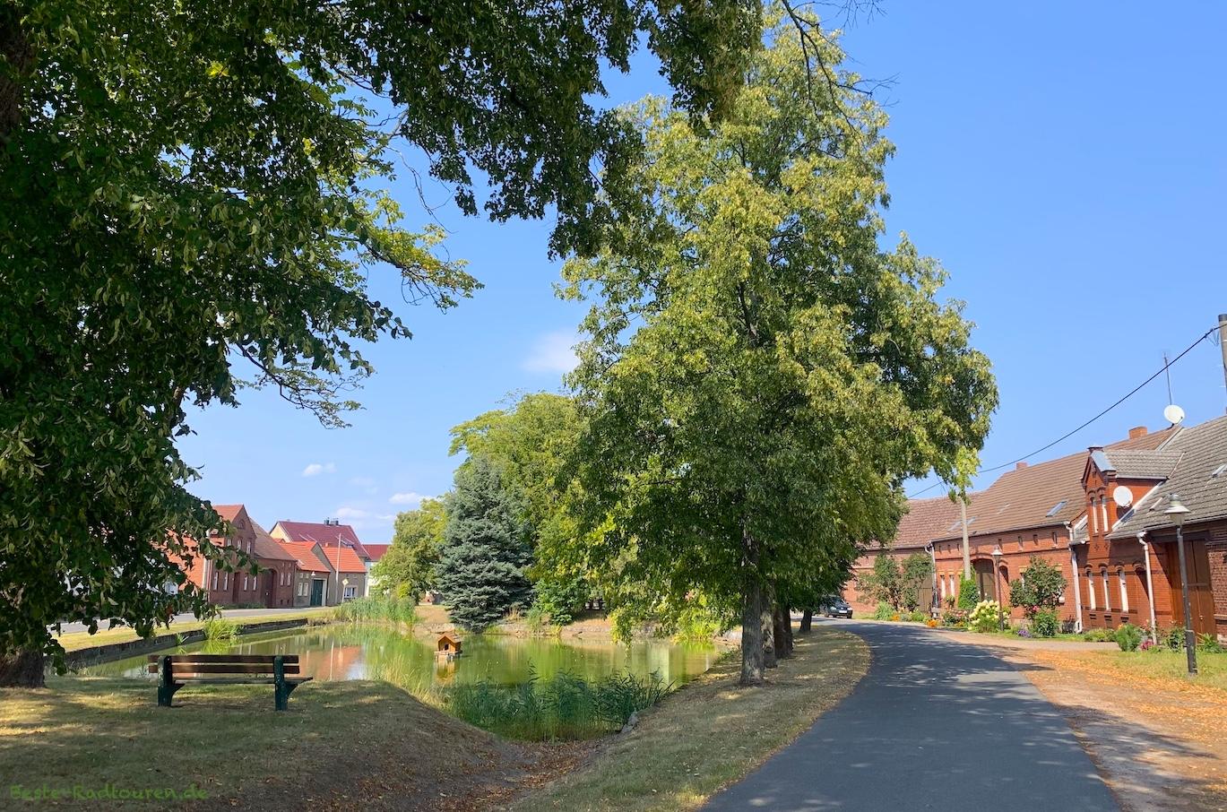 Foto von der Elsterradtour und vom Dahme-Radweg aus: Schwebendorf, Ortsteil von Dahme (Mark)