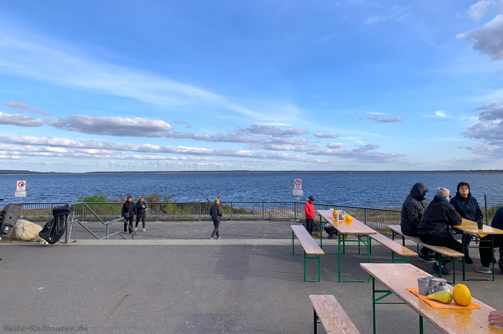 Foto von der Tour Brandenburg, vom Spreeradweg und Fürst-Pückler-Radweg aus: Aussichtspunkt Lakoma am Cottbuser Ostsee